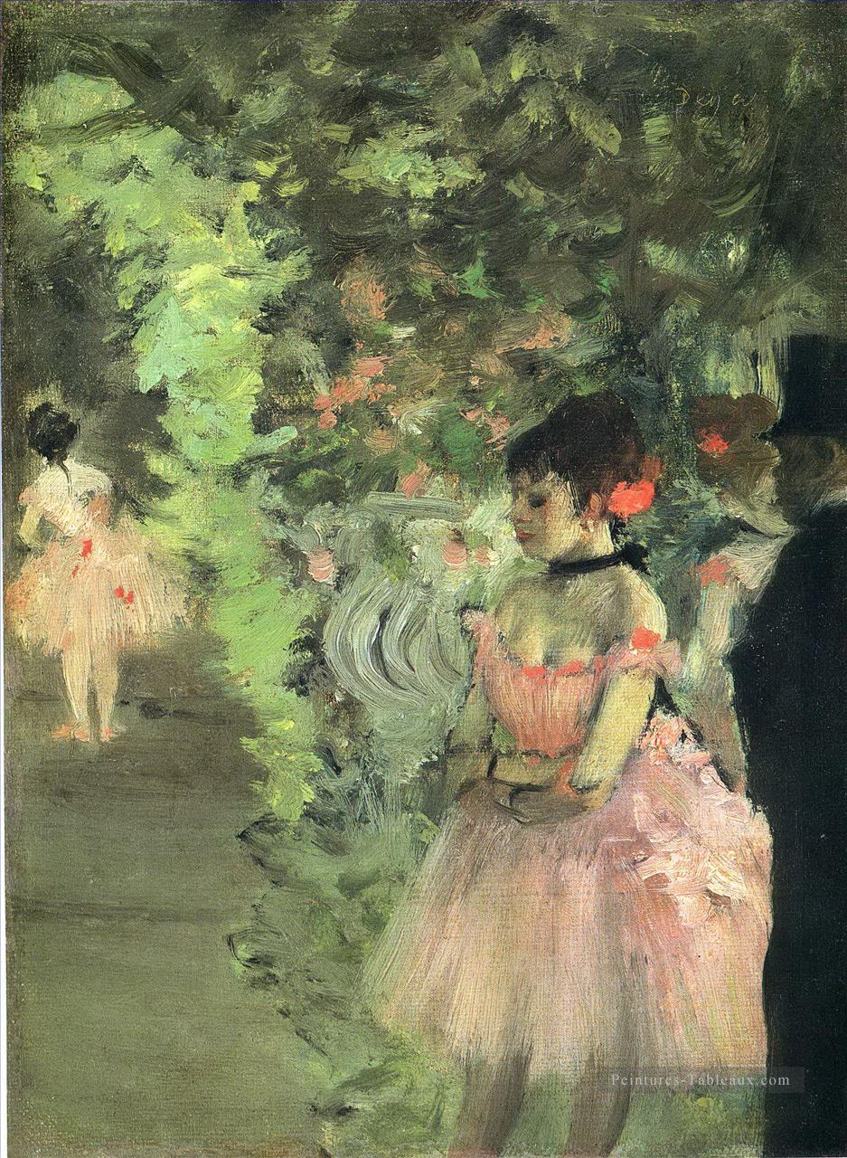 danseurs backstage 1872 Edgar Degas Peintures à l'huile